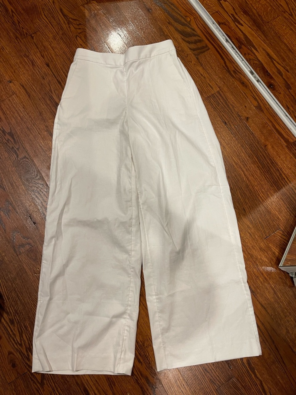 Banana Republic Linen Wide Leg White Trousers Size XS